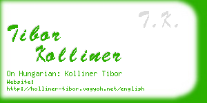 tibor kolliner business card